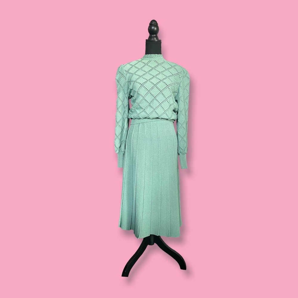 Vintage 70s Sweater/Skirt Coord Set